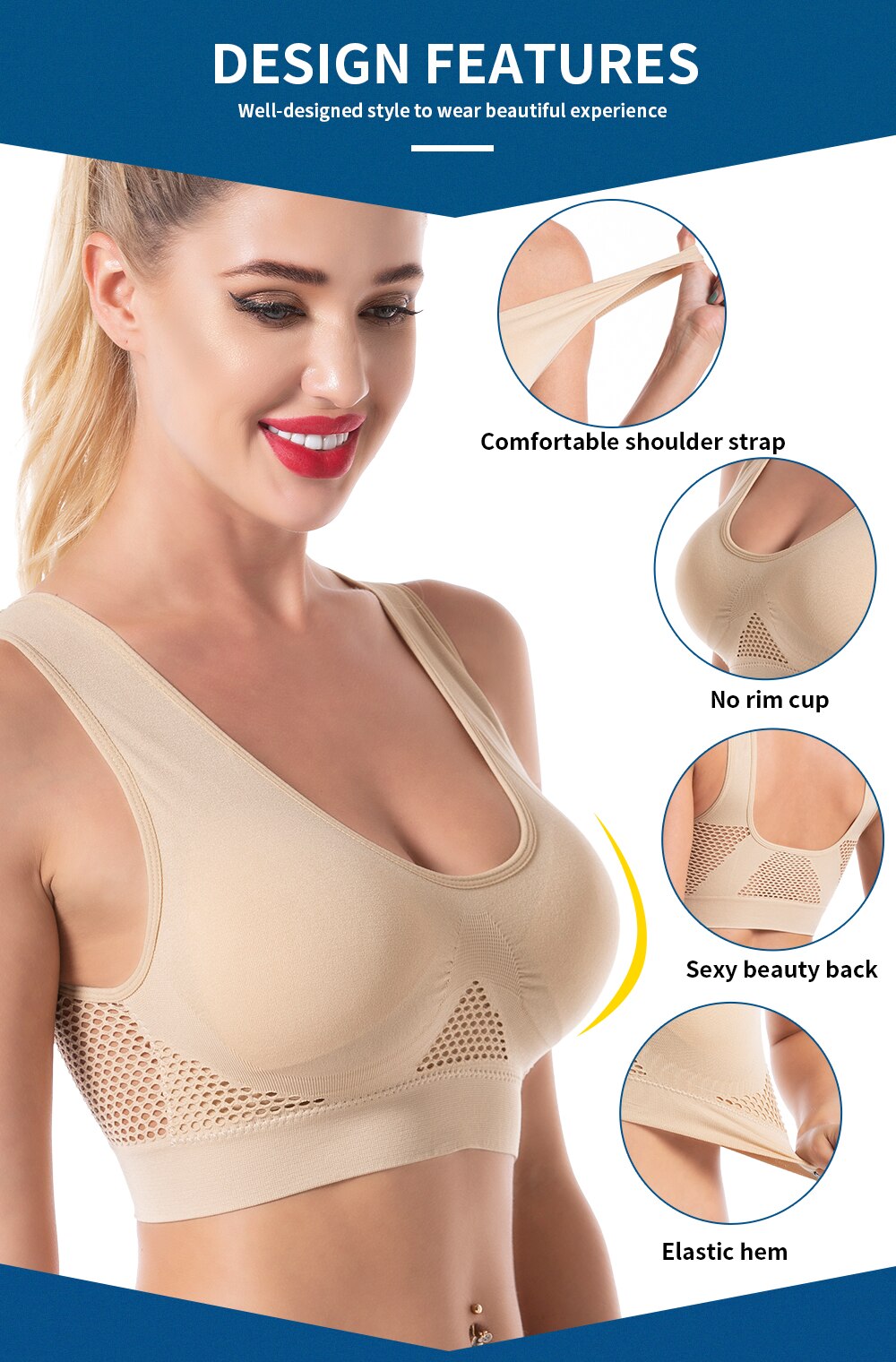 Buy 1 Get 2 free Air Bra Seamless Breathable Versatile