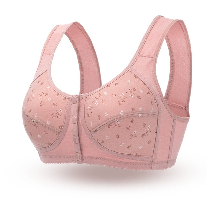 By  1  Get 1 Free Front open Front Closure Cotton bra large size sports underwear women's bra