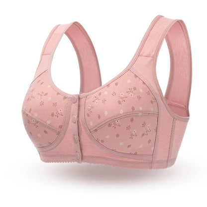 By  1  Get 1 Free Front open Front Closure Cotton bra large size sports underwear women's bra