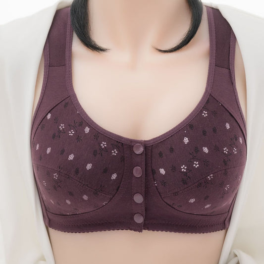 By  1  Get 1 Free Front open Front Closure Cotton bra large size sports underwear women's bra