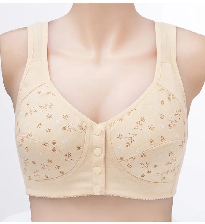 By  1  Get 1 Free Front open Front Closure Cotton bra large size sports underwear women's bra