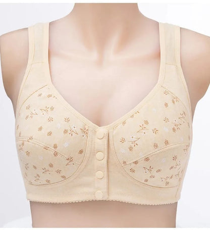 By  1  Get 1 Free Front open Front Closure Cotton bra large size sports underwear women's bra